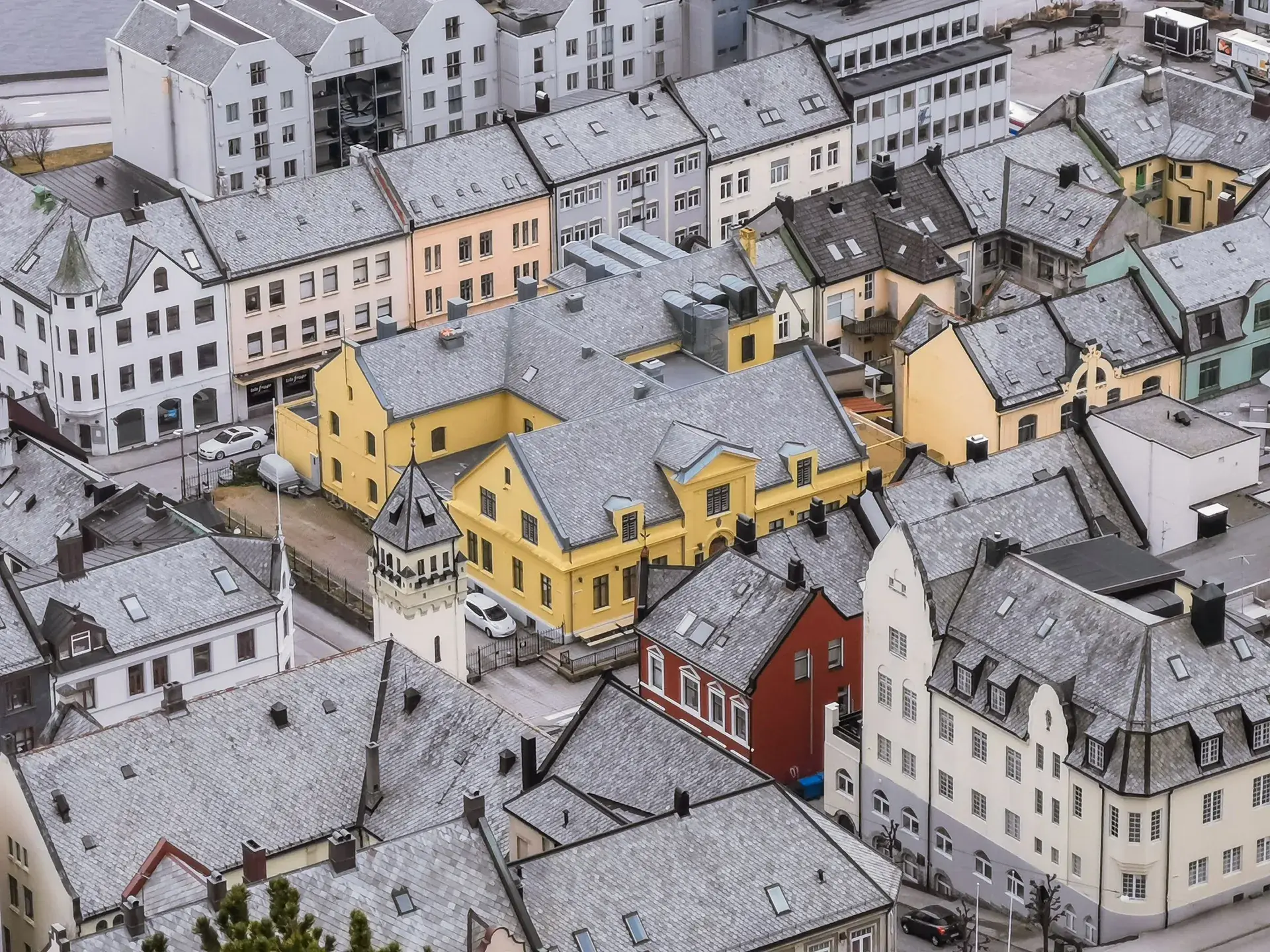 Ålesund şehir manzarası